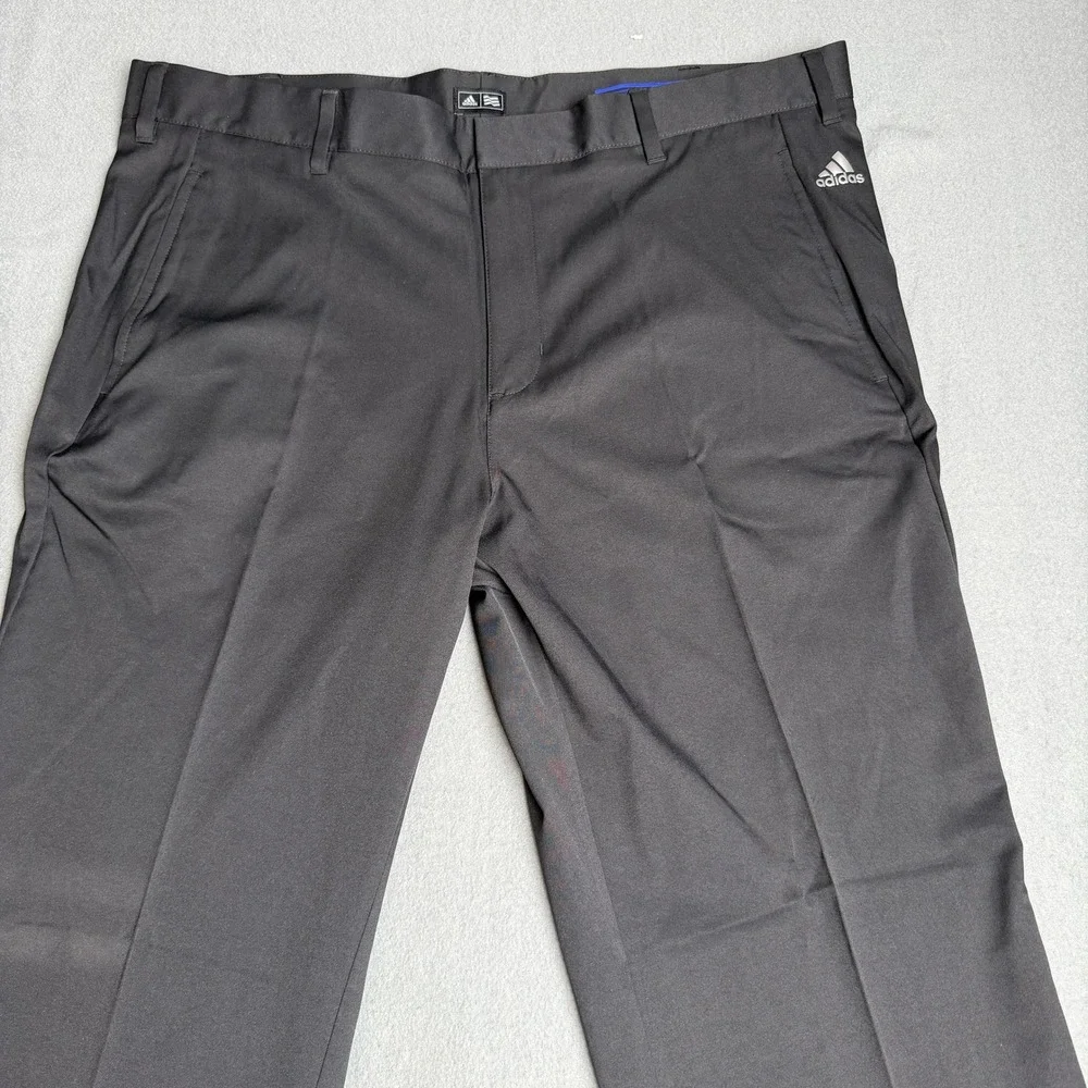 Adidas Mens Ultimate365 Golf Pants Black Flat Front 38x30 Trousers